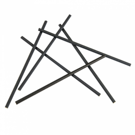 Cannuccia Dritta di Carta Nero Ø6mm 20cm (3.000 Pezzi)