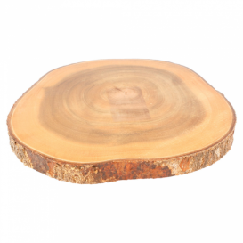 Vassoio Rotondo Presentazione Legno Ø230x35mm (6 Pezzi)