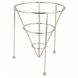 Cesti di Presentazione Acciaio Impilabile Ø127x152mm (12 Pezzi)