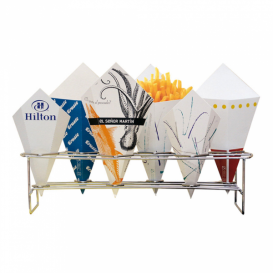 Cesti di presentazione Acciaio 6S 45x14x10,8cm (16 Pezzi) 