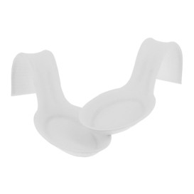 Mini Cucchiaio Canna da Zucchero Bianco 12x4cm (50 Pezzi)