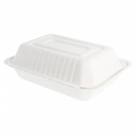 Contenitori Canna Zucchero Bianco 225x165x64mm (200 Pezzi)