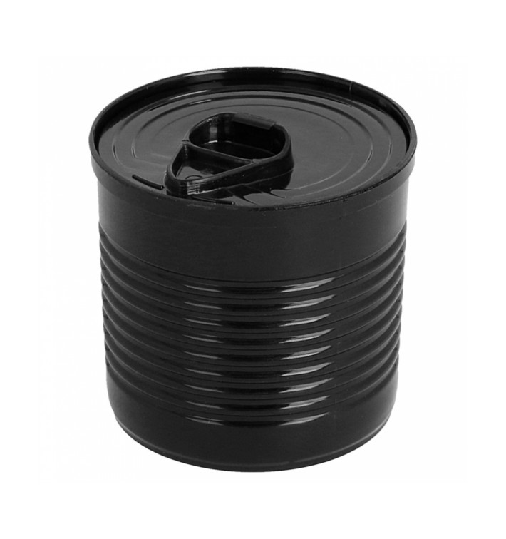 Scatola di Conserva Nero PS 110ml Ø6x5,7cm (200 Pezzi) Scatola di Conserva Nero PS 110ml Ø6x5,7cm (200 Pezzi)