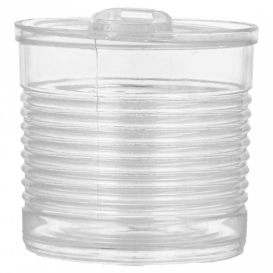 Scatola di Conserva Trasparente PS 220ml Ø7,4x7cm (100 Pezzi)