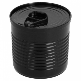 Scatola di Conserva Nero PS 220ml Ø7,4x7cm (20 Pezzi)