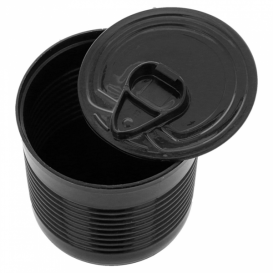 Scatola di Conserva Nero PS 220ml Ø7,4x7cm (100 Pezzi)