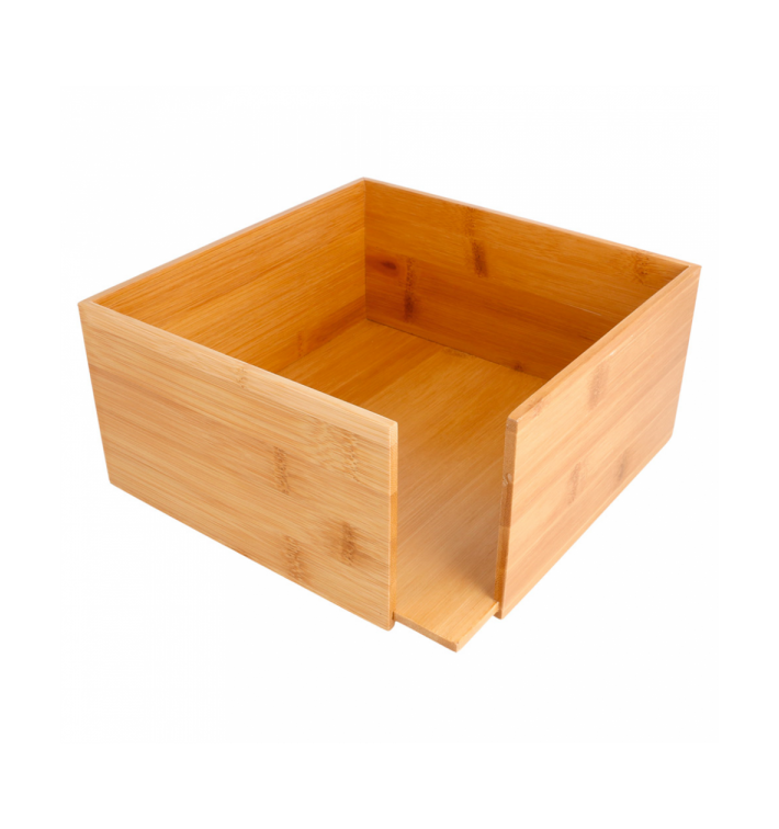 Portatovaglioli di Bambu 21x21x10cm (12 Pezzi) Portatovaglioli di Bambu 21x21x10cm (12 Pezzi)