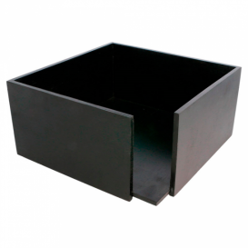  Portatovaglioli di Bambu Nero 21x21x10cm (1 Pezzi)