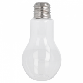 Bottiglie Lampadina Trasparente PET 100ml (25 Pezzi)