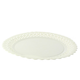 Piatto di Carta Tondo Centrino Bianco 20 cm (100 Pezzi)