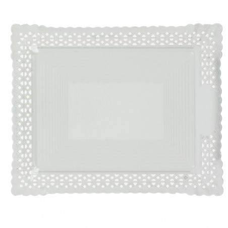 Vassoio di Carta Centrino Bianco 31x39 cm (50 Pezzi)