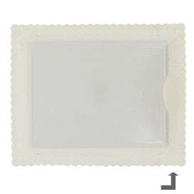 Vassoio di Carta Centrino Bianco 22x27 cm (100 Pezzi)