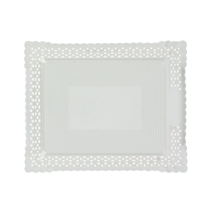 Vassoio di Carta Centrino Bianco 22x27 cm (100 Pezzi) Vassoio di Carta Centrino Bianco 22x27 cm (100 Pezzi)