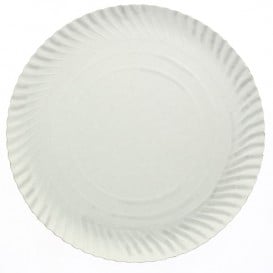 Piatto di Carta Tondo Bianco 380 mm (50 Pezzi)