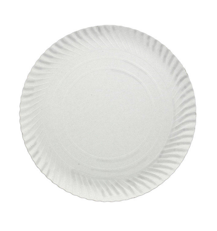 Piatto di Carta Tondo Bianco 12cm 450g/m² (1500 Pezzi)