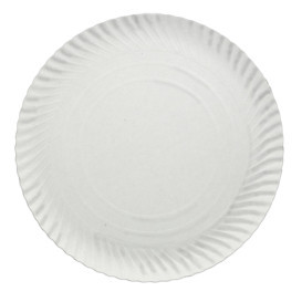 Piatto di Carta Tondo Bianco 160 mm 450g/m2 (100 Pezzi)