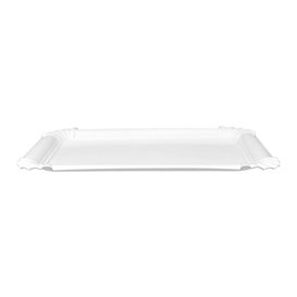 Vassoio di Cartone Rettangolare Bianco 18x24 cm (800 Pezzi)