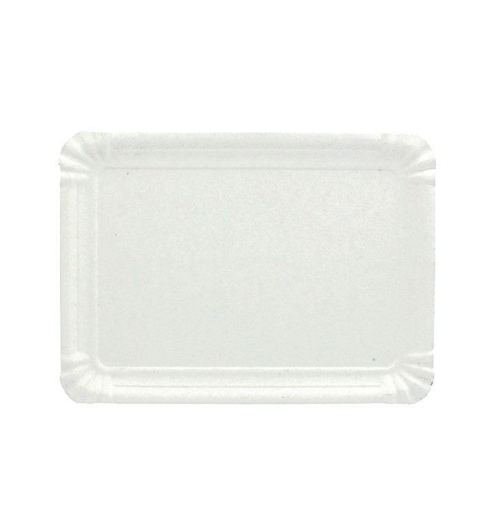 Vassoio di Cartone Rettangolare Bianco 18x24 cm (100 Pezzi)