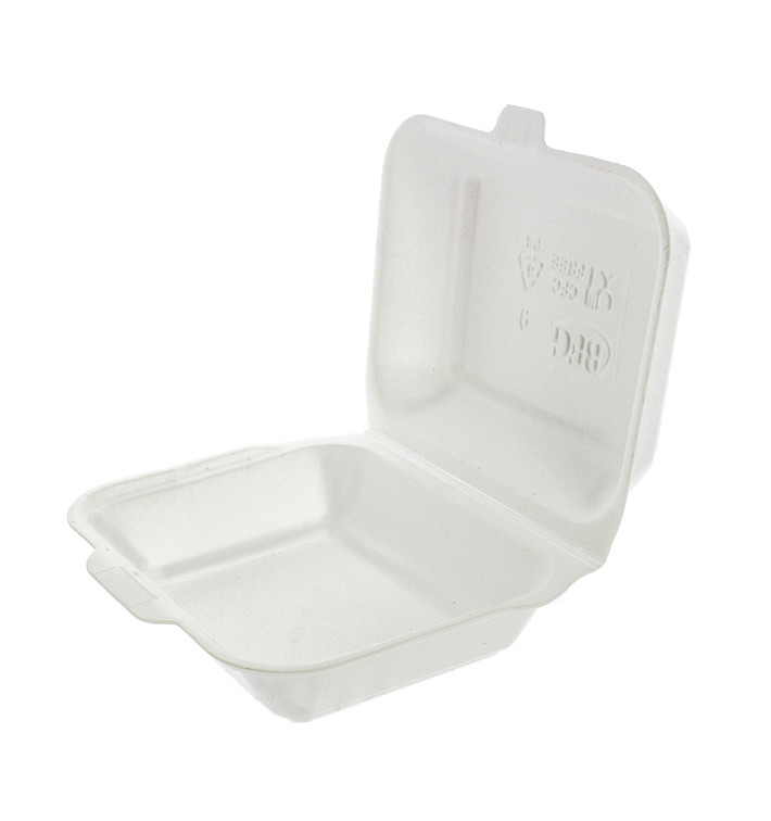 Contenitori Polistirolo Lunchbox Bianco 185x155x70mm (500 Pezzi) Contenitori Polistirolo Lunchbox Bianco 185x155x70mm (500 Pezzi)