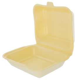 Contenitori Polistirolo Lunchbox Champagne 185x155x70mm (125 unidades)
