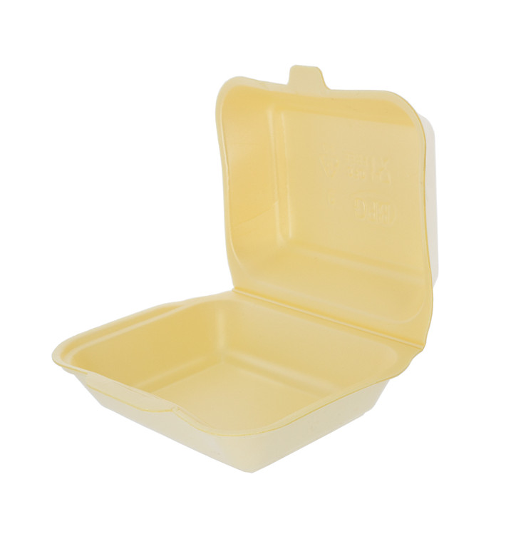 Contenitori Polistirolo Lunchbox Champagne 185x155x70mm (125 unidades) Contenitori Polistirolo Lunchbox Champagne 185x155x70mm (125 unidades)