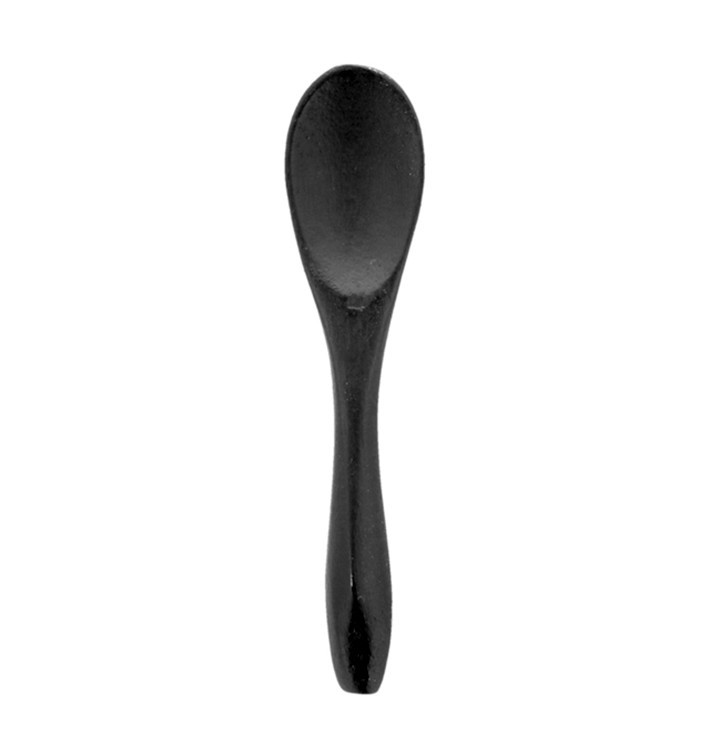 Mini Cucchiaio Degustazione Bamboo Nero 9cm (50 Pezzi) Mini Cucchiaio Degustazione Bamboo Nero 9cm (50 Pezzi)