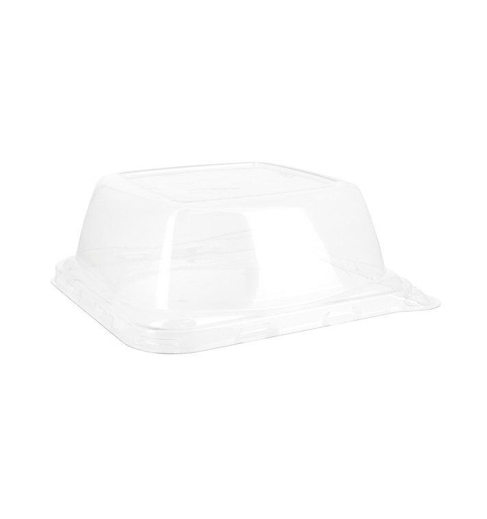 Coperchio PET Contenitori Canna da Zucchero 14x14x5,5cm (50 Pezzi) Coperchio PET Contenitori Canna da Zucchero 14x14x5,5cm (50 Pezzi)