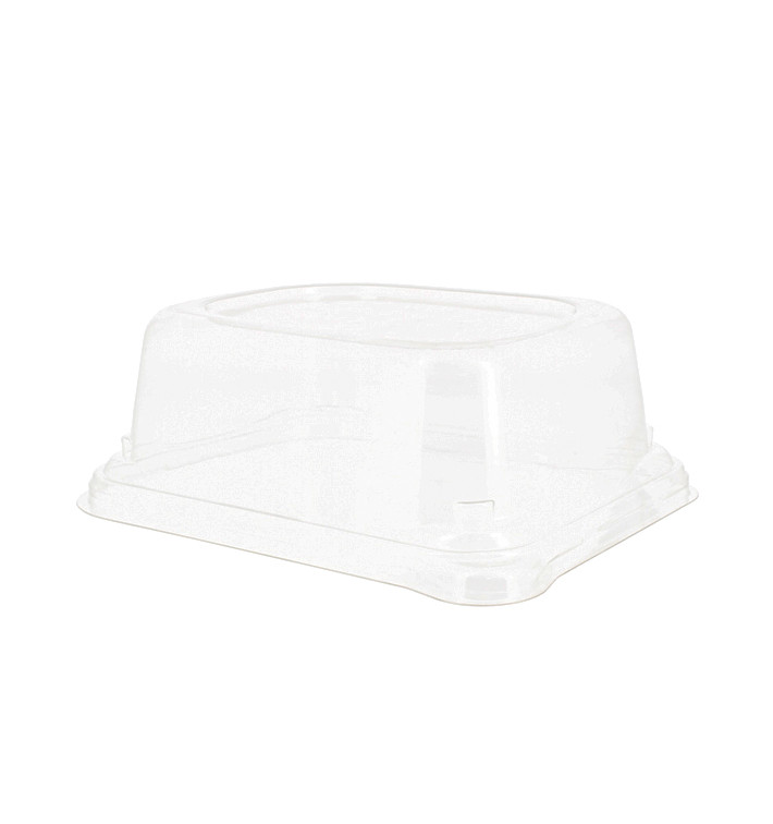 Coperchio PET Vassoi Canna da Zucchero 24x11x5cm (50 Pezzi) Coperchio PET Vassoi Canna da Zucchero 24x11x5cm (50 Pezzi)