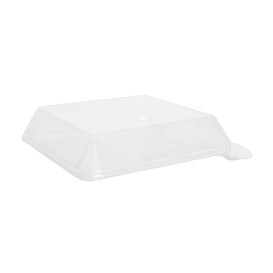 Coperchio di Plastica PET 14,1x14,1cm (100 Pezzi)