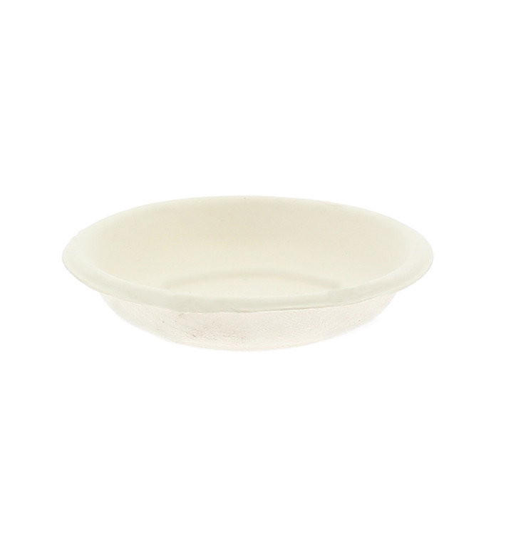 Piatto Canna da Zucchero Bianco Ø7,5cm (50 Pezzi) Piatto Canna da Zucchero Bianco Ø7,5cm (50 Pezzi)