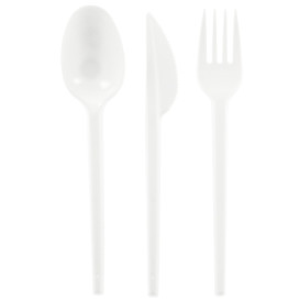 Set Posate Plastica Forchetta,Coltello,Cucchiaio (25 Pezzi)