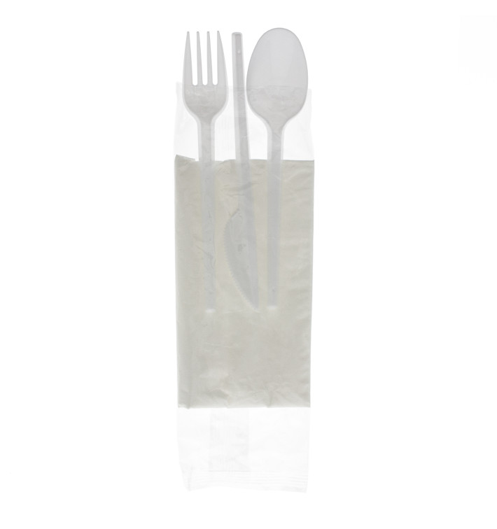 Set Posate Forchetta, Cucchiaio, Coltello e Tovagliolo (25 Pezzi) Set Posate Forchetta, Cucchiaio, Coltello e Tovagliolo (25 Pezzi)