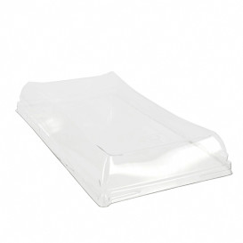 Coperchio Plastica Trasparente Vassoio 12x22cm (300 Pezzi)