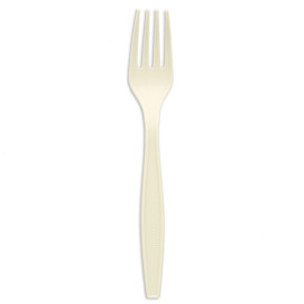Forchetta in Amido di Mais CPLA Bianco 17,5 cm (1500 Pezzi)