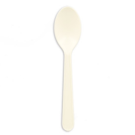 Cucchiaini in Amido di Mais CPLA Bianco 12,5 cm (50 Pezzi)