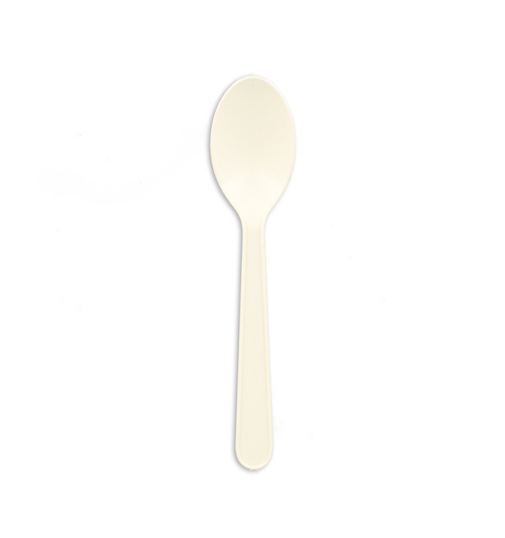Cucchiaini in Amido di Mais CPLA Bianco 12,5 cm (50 Pezzi) Cucchiaini in Amido di Mais CPLA Bianco 12,5 cm (50 Pezzi)
