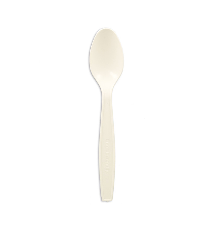 Cucchiaio in Amido di Mais CPLA Bianco 16 cm (1500 Pezzi) Cucchiaio in Amido di Mais CPLA Bianco 16 cm (1500 Pezzi)