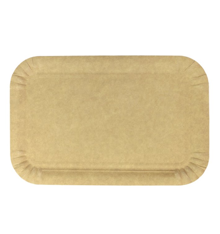 Vassoio di Cartone Rettangolare Kraft 12x19 cm (1800 Pezzi) Vassoio di Cartone Rettangolare Kraft 12x19 cm (1800 Pezzi)