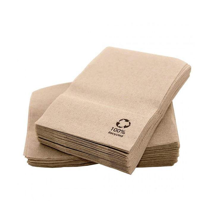 Tovagliolo di Carta Eco Kraft 17x17cm (200 Pezzi) Tovagliolo di Carta Eco Kraft 17x17cm (200 Pezzi)