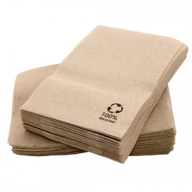 Tovagliolo di Carta Ecologici Kraft 17x17cm (14.000 Pezzi)
