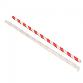 Cannuccia Flessible di Carta Insaccato Assortimento Ø6mm 23cm (6000 Pezzi)