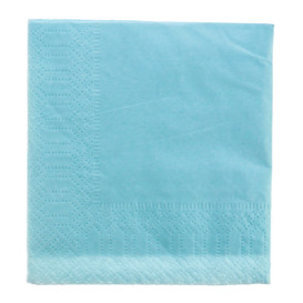 Tovagliolo di Carta 2V 20x20cm Azurro (6000 Pezzi)