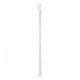 Cannuccia Dritta di Carta Bianco Insaccato Ø6mm 19,7cm (500 Pezzi)