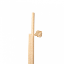 Cannuccia Insaccato Dritta di Carta Kraft Ø6mm 20cm (100 Pezzi)