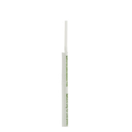 Cannuccia Flessible Insaccato di PLA Bianco Ø5mm 21cm (7500 Pezzi)