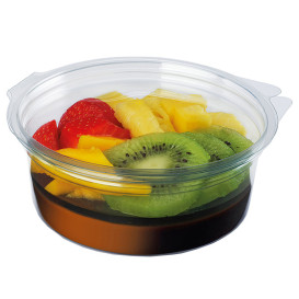 Contenitore Tondo Coperchio APET Transparente 400ml Ø120mm (40 Pezzi)
