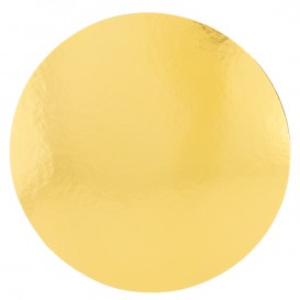 Disco di Carta Oro e Bianco 220 mm (100 Pezzi)