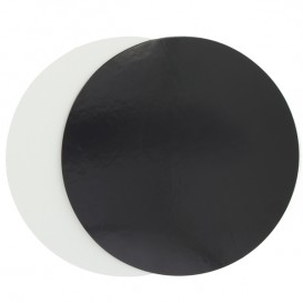 Disco di Carta Nero e Bianco 170 mm (100 Pezzi)