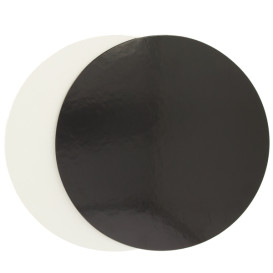 Disco di Carta Nero e Bianco 230 mm (100 Pezzi)