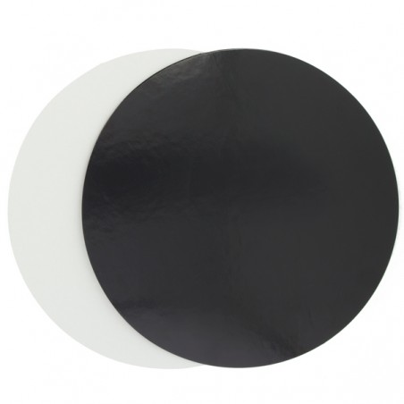 Disco di Carta Nero e Bianco 29cm (200 Pezzi)